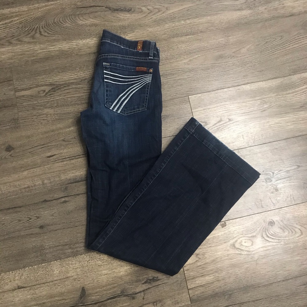 7 for all Mankind flare leg dojo’s size 27